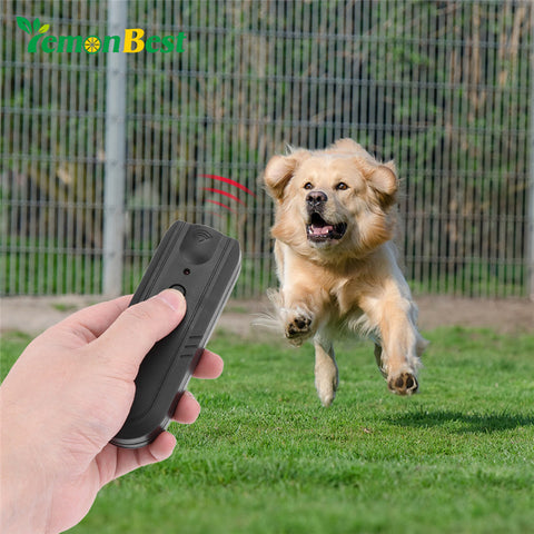 LemonBest Anti-Bark Ultrasonic Aggressive Dog Repeller Barking Stopper Banish Dog Machine Stop Bark Dog Training Device with CE